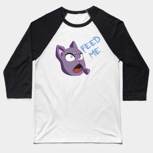 Feed me - Hungry Cat Baseball T-Shirt